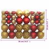 vidaXL Christmas Bauble Set of 100 Gold and Wine Red Polystyrene