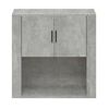 vidaXL Wall Cabinet Concrete grey Engineered wood