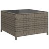 vidaXL Patio Sofa Gray PE Rattan Large UV-Resistant Materials
