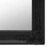 vidaXL Free-standing Mirror Black Glass Full-length Foldable