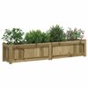 vidaXL Garden Planter Set of 2 Natural Pine
