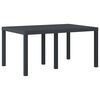 vidaXL Garden Dining Table Anthracite 59.06 x 39.37 x 28.74 in