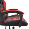 vidaXL Gaming Chair Black and Red Faux Leather