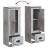 vidaXL Highboard Concrete grey Engineered wood Tall Storage Highboard