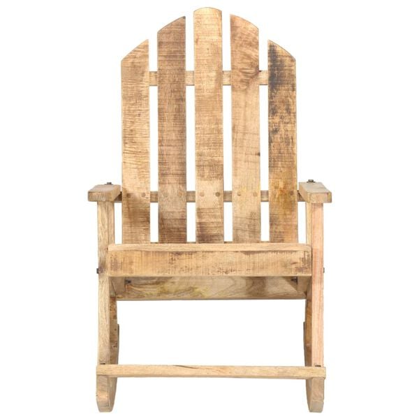 vidaXL Garden Rocking Chair Woodgrain Solid Mango Wood Standard