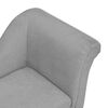 vidaXL Dog Sofa Grey Plush (80% polyester, 20% cotton), solid pinewood, Foam