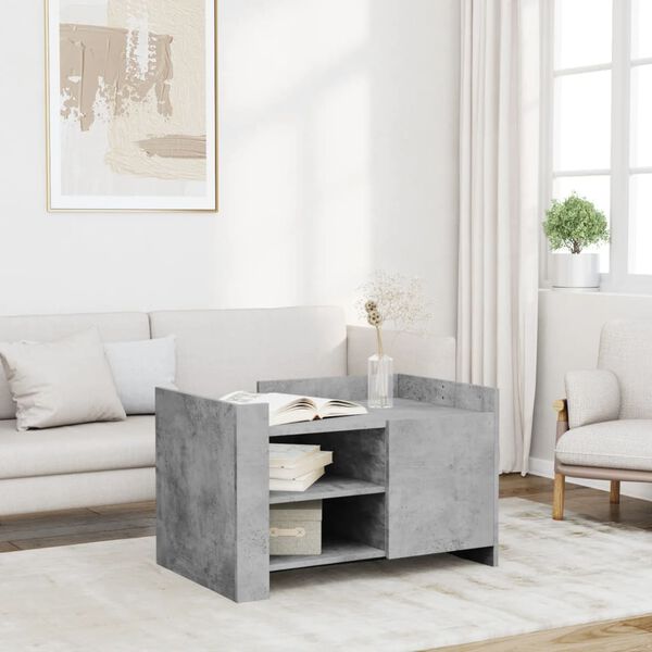 vidaXL Coffee Table Concrete Grey Engineered Wood Medium Coffee Table