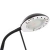 vidaXL Floor Lamp Black Steel Tall Adjustable Armrests Floor Lamp