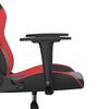 vidaXL Gaming Chair Black and Red Faux Leather