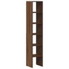 vidaXL Bookcase Set of 2 Brown Oak Engineered wood Medium Stackable