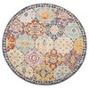 vidaXL Rug Multicolor 100% Polypropylene 78.7 in diameter