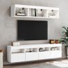 vidaXL TV Wall Cabinet Set of 2 White Engineered Wood Medium