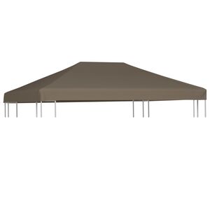 vidaXL Gazebo Top Cover 9.1 oz/yd&sup2; 9.8'x9.8' Taupe
