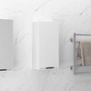 vidaXL Bathroom Cabinet White Engineered Wood Compact Bathroom Cabinet