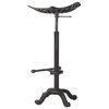 vidaXL Bar Stool Black Cast Iron Counter Height Adjustable Retro