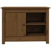 vidaXL TV Cabinet Honey brown Solid Pine Wood Fits standard TV sizes