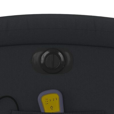 Close-up of recliner control knob on the chair back