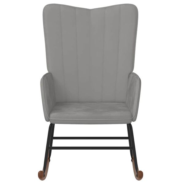 vidaXL Rocking Chair Light Grey