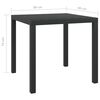 vidaXL Dining Set Black PE rattan, WPC, Aluminum, Steel, Polyester Medium