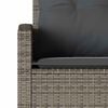 vidaXL Couch Sofa Grey PE rattan Five Seater Removable Covers