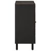 vidaXL Side Cabinet Black Solid mango wood, engineered wood, iron