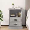vidaXL Bedside Cabinet Concrete Grey Engineered Wood Bedside Cabinet