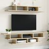 vidaXL TV Wall Unit Sonoma Oak Engineered Wood Medium TV Wall Unit
