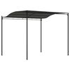 vidaXL Canopy Set of 2 Anthracite, Black Steel, Polyester Large