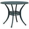 vidaXL 3 Piece Bistro Set Green Cast Aluminum