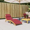 vidaXL Sun Lounger Cushion Wine Red