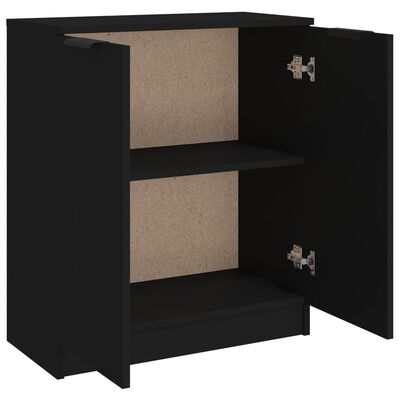 vidaXL Sideboard Black 23.6"x11.8"x27.6" Engineered Wood