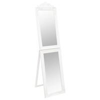 vidaXL Free-Standing Mirror White 15.7"x63"