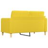 vidaXL 2-seater Sofa Light Yellow Fabric (100% polyester), metal, textilene