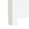 vidaXL Radiator Cover White 44.1"x7.5"x32.1" MDF