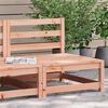 vidaXL Garden Sofa Natural Wood Solid Douglas Wood 27.6x27.6x26.4 in