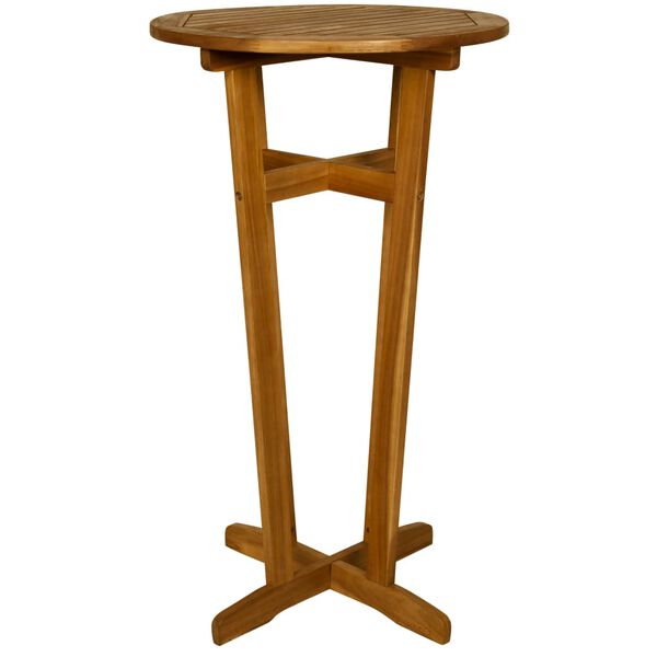 vidaXL Bar Set Warm brown Solid acacia wood 3 piece set Durable