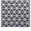 vidaXL Outdoor Carpet Black Polypropylene 31.5 x 59.1 in Pattern