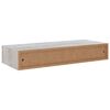 vidaXL Drawer Shelf Set of 2 Concrete Grey MDF 23.6 x 9.3 x 3.9 in