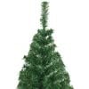 vidaXL Fake Christmas Tree Green PVC, steel 94.5 in Extra Thick Surface