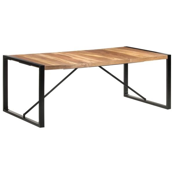 vidaXL Dining Table Brown and Black