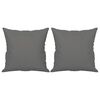 vidaXL 2-seater Sofa Dark grey Microfiber fabric 55.1 in seat width