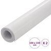vidaXL Car Films 2 pcs 4D White 39.4x59.1"