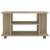 vidaXL TV Cabinet Sonoma Oak Engineered Wood 31.5x15.7x17.7 in