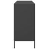 vidaXL Sideboard Black Cold-rolled steel Standard Adjustable Feet