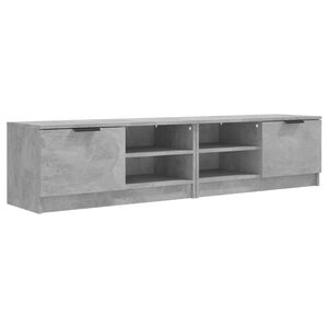 vidaXL TV Cabinet Set of 2 Concrete Grey Engineered wood Standard