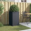 vidaXL Planter Anthracite Cold-rolled steel Medium Decorative Inlays