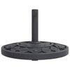 vidaXL Parasol Base Black PE and concrete 19.8 lbs Parasol Base