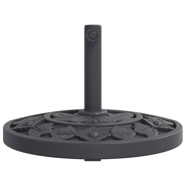 vidaXL Parasol Base Black PE and concrete 19.8 lbs Parasol Base