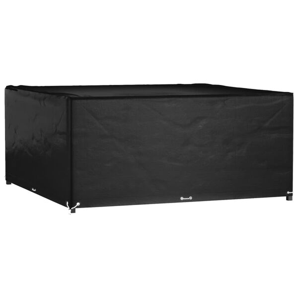 vidaXL Garden Furniture Cover Black Polyethylene, Aluminium