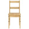 vidaXL Dining Chair Honey Solid pine wood 15.7 x 18.1 x 35.4 in Durable